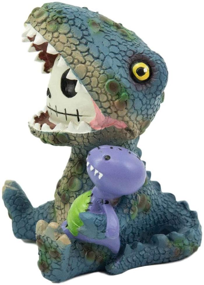 Ebros Larger Furry Bones Rex The Tyrannosaurus And Purple Dinosaur Skeleton 4"H