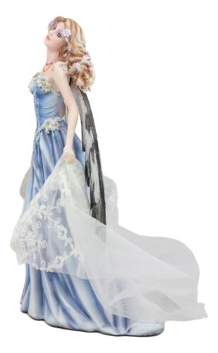 Ebros Last Light Ethereal Bridal Fairy Statue With Embroidered Sheer Fabric 10.5" Tall By Nene Thomas Decorative Mythical Fantasy Figurine Collectible As Gift Ideas For Women Or Girls Anniversary