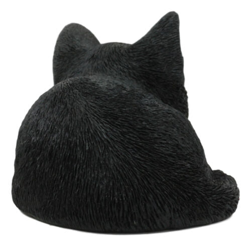 Ebros Lifelike Sleeping Tuxedo Black And White Cat Statue 7" Long Pet Pal Kitten Decor Figurine