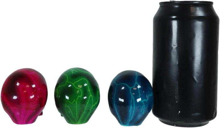 Ebros Lightning Bolts Colorful Skulls Mini Figurines Set Of 3 Skeleton Head