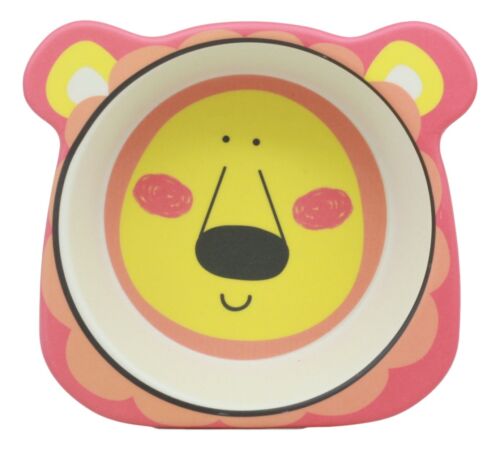 Ebros Lion 5 Piece Organic Bamboo Dinnerware Set For Kids Children Toddler Baby