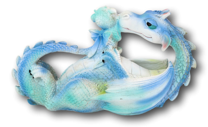 Ebros Lovely Dragon Mother With Baby Dragon Motherhood Family Resin Figurine