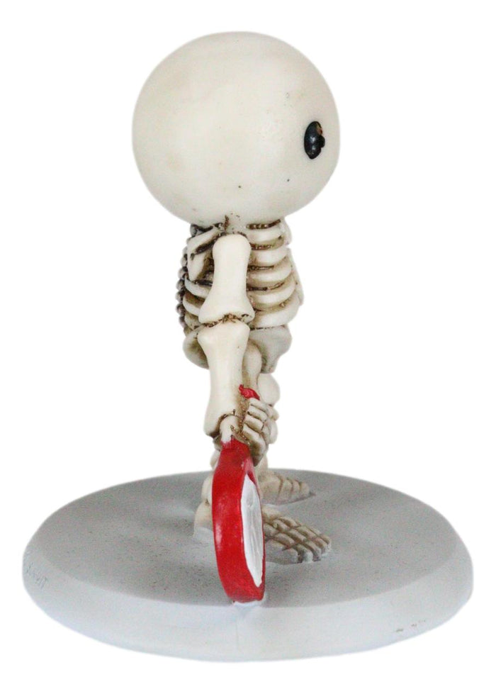 Ebros Lucky Breaks A Mirror Collectible Figurine 3.5" Tall Skeleton Boy Statue