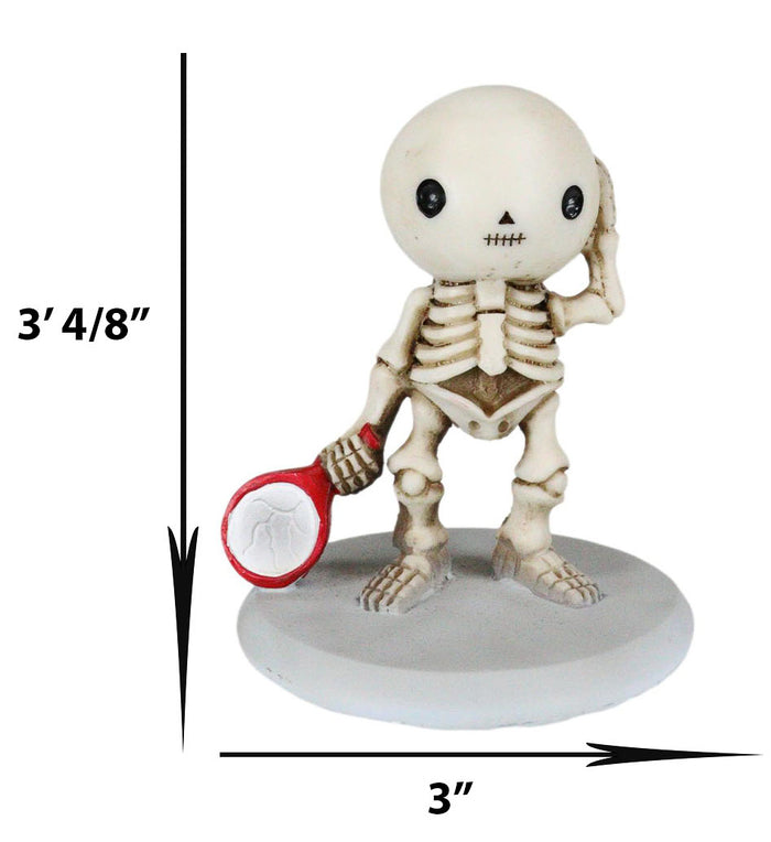 Ebros Lucky Breaks A Mirror Collectible Figurine 3.5" Tall Skeleton Boy Statue