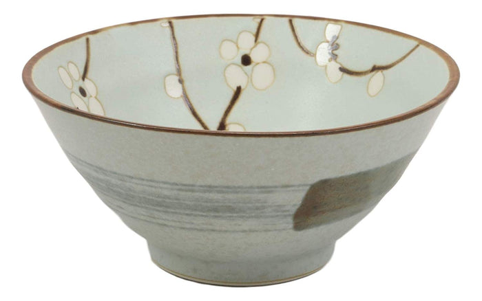 Ebros Made In Japan 5"Diameter Light Blue Plum Sakura Bowls 10 Oz Set Of 4