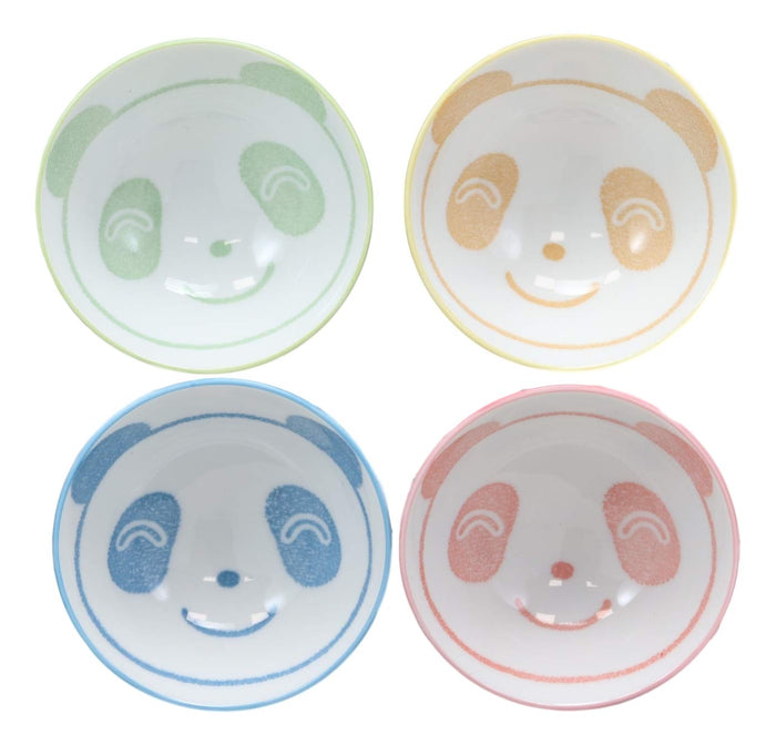 Ebros Made In Japan Whimsical Giant Panda In Pastel Colors Porcelain Bowls 4 Piece Set