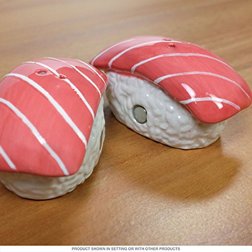 Ebros Maguro Tuna Sushi Magnetic Fish Salt And Pepper Shakers Novelty Set