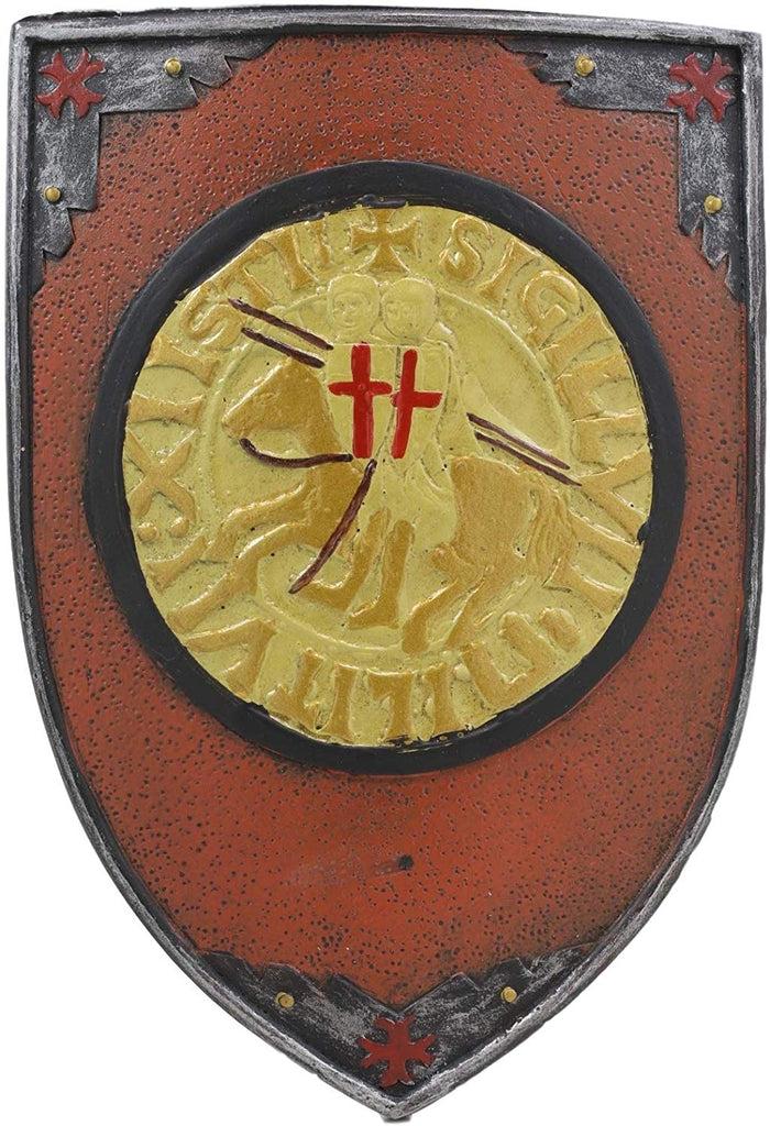 Ebros Medieval Coat Of Arms Crusader Shield Crest Decorative Trinket Box 6" Long