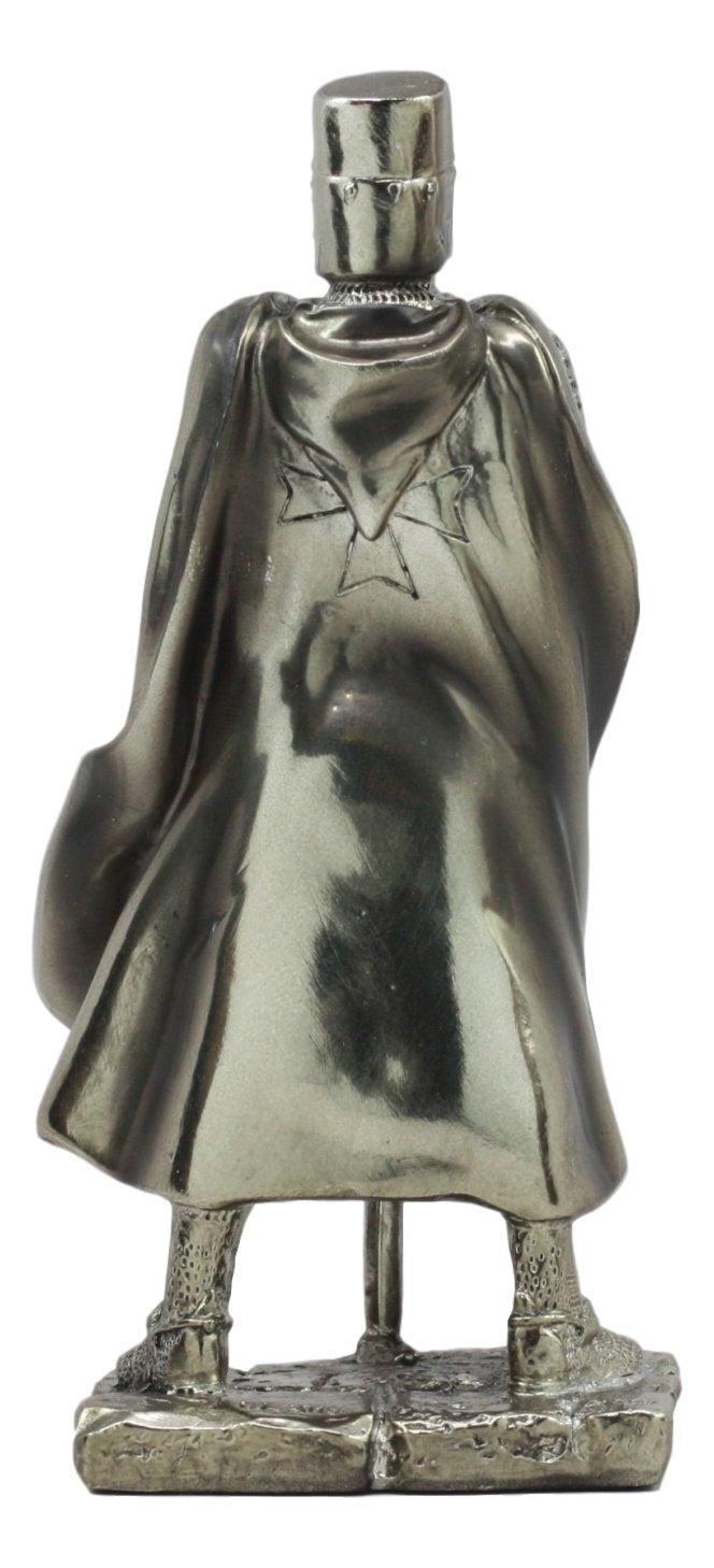 Ebros Medieval Holy Roman Empire Caped Crusader Knight W/ Sword Statue Suit Of Armor