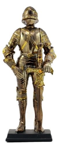 Ebros Medieval Kingdom European Suit Of Armor Knight Of Chivalry Swordsman Figurine