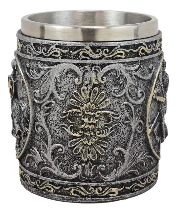 Ebros Medieval Knight Of The Cross Charging On Cavalry Horse Coffee Mug 14 Ounce
