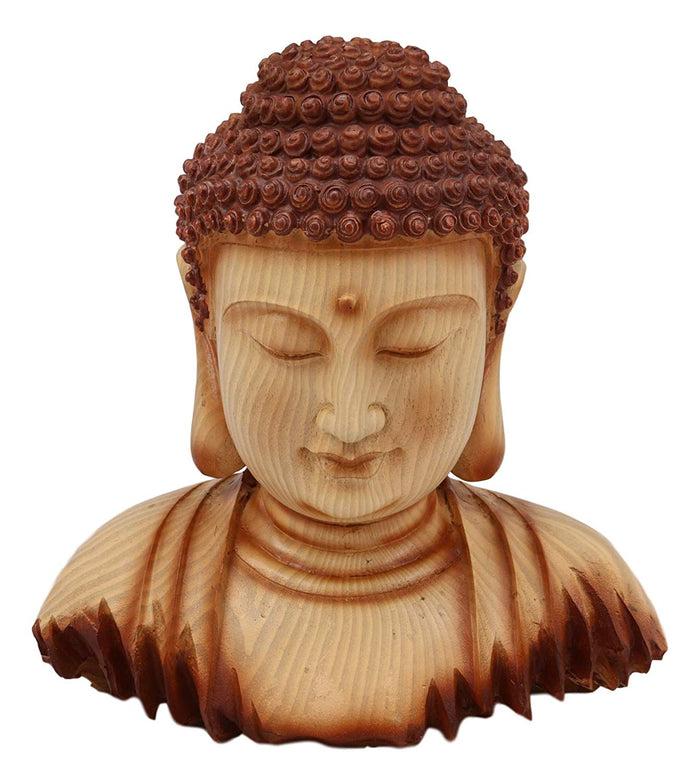 Ebros Medium Feng Shui Shakyamuni Buddha Gautama Bust With Ushnisha Figurine
