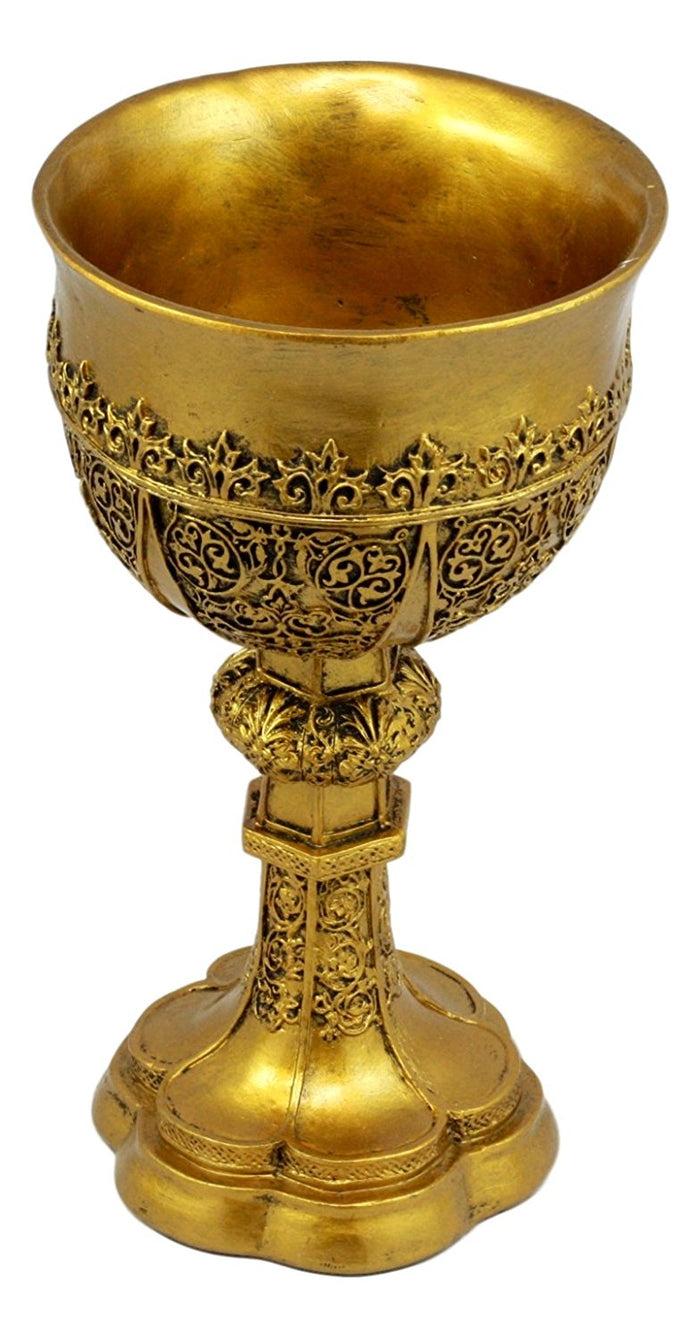 Ebros Merlin's Holy Grail The Golden Cup Of Life Chalice Ceremonial Cup Arthur