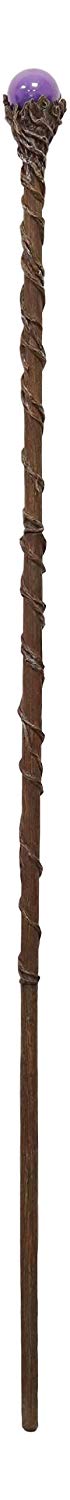 Ebros Merlin The Wizard Sorcerer Twisted Vines Staff With Purple Orb Handle 67"L