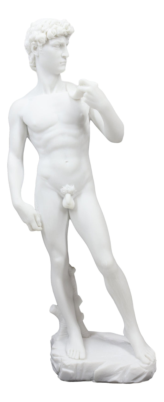 Ebros Michelangelo Masterpiece David Statue Florence Cathedral Renaissance Art King David Figurine Catholic Christian Biblical Historical Hero Sculpture (Off White)