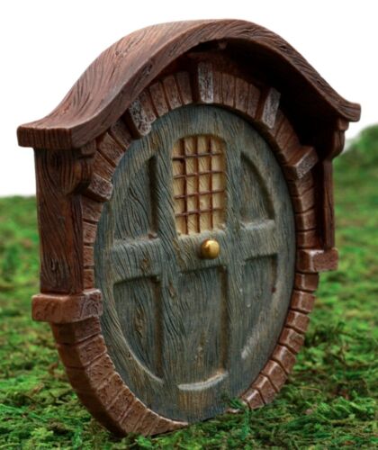 Ebros Miniature Fairy Garden Gnome Hobbit Dwarf Dome Vault Brick House Door 4"H