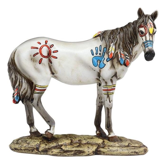 Ebros Native Indian Tribal Beauty Medicine Spirit Horse Hand Crafted Statue 8"H Decor