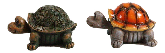 Ebros Nautical Colorful Shell Sea Turtles Tortoises Bobblehead Figurines Set
