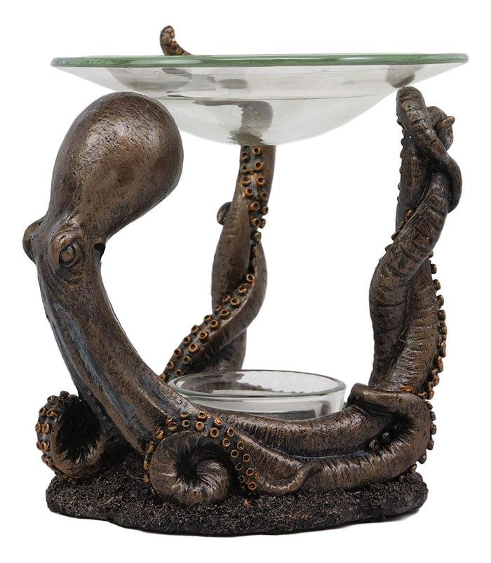 Ebros Nautical Ocean Marine Octopus Oil Warmer Or Wax Tart Burner Candle Holder Statue