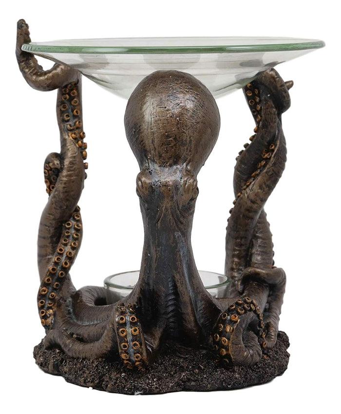 Ebros Nautical Ocean Marine Octopus Oil Warmer Or Wax Tart Burner Candle Holder Statue