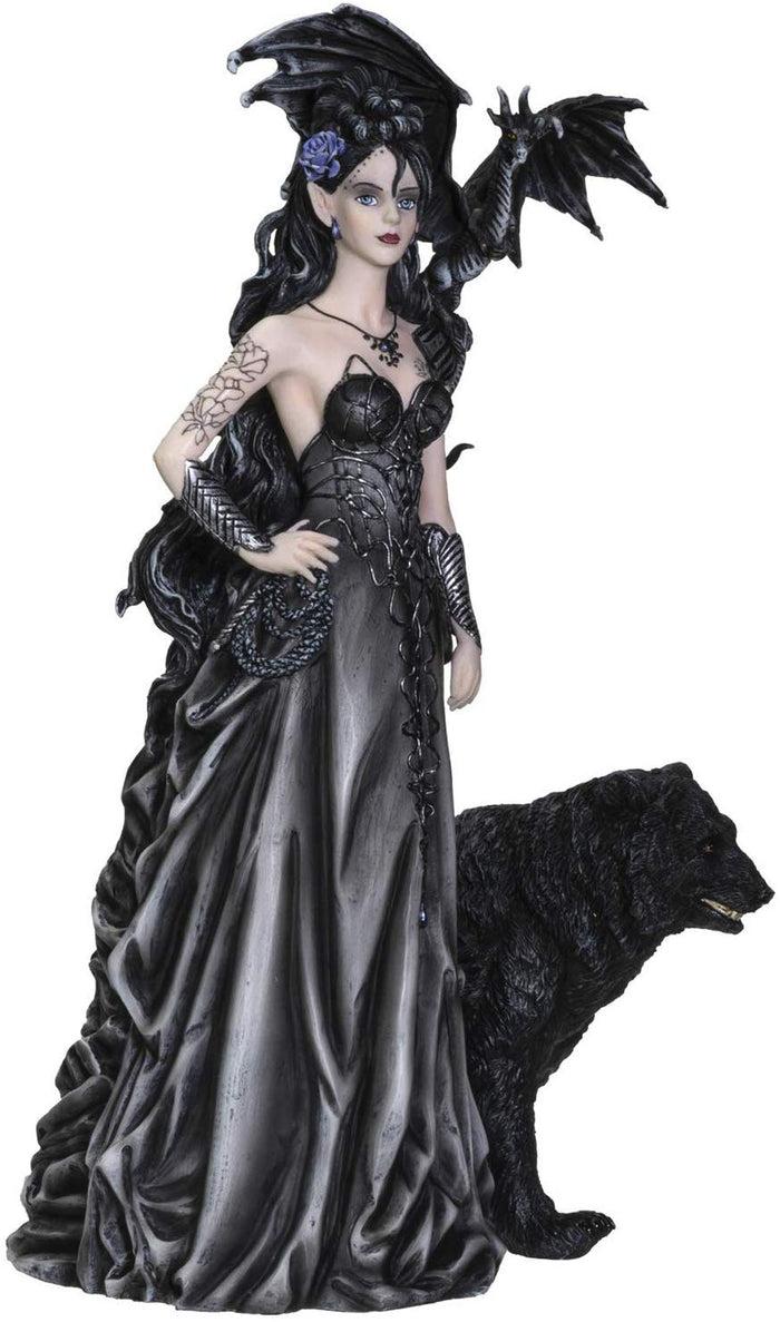 Ebros Nene Thomas Mistress Of Lycani With Winged Dragon And Bear Figurine Statue
