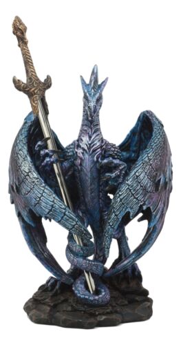 Ebros Nether Blade Ruth Thompson Dragon Statue With Dragon Letter Opener Blade 9.5" Tall Dragon Blade Series Collection Mythical Fantasy Dragons Decor