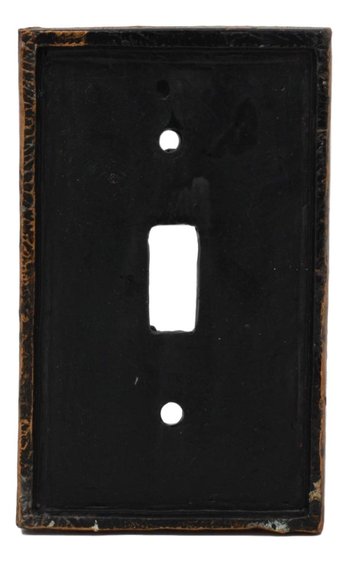 Ebros Novelty Steampunk Clockwork Gearwork Design Wall Light Switch Plate (Gold Background Plate)