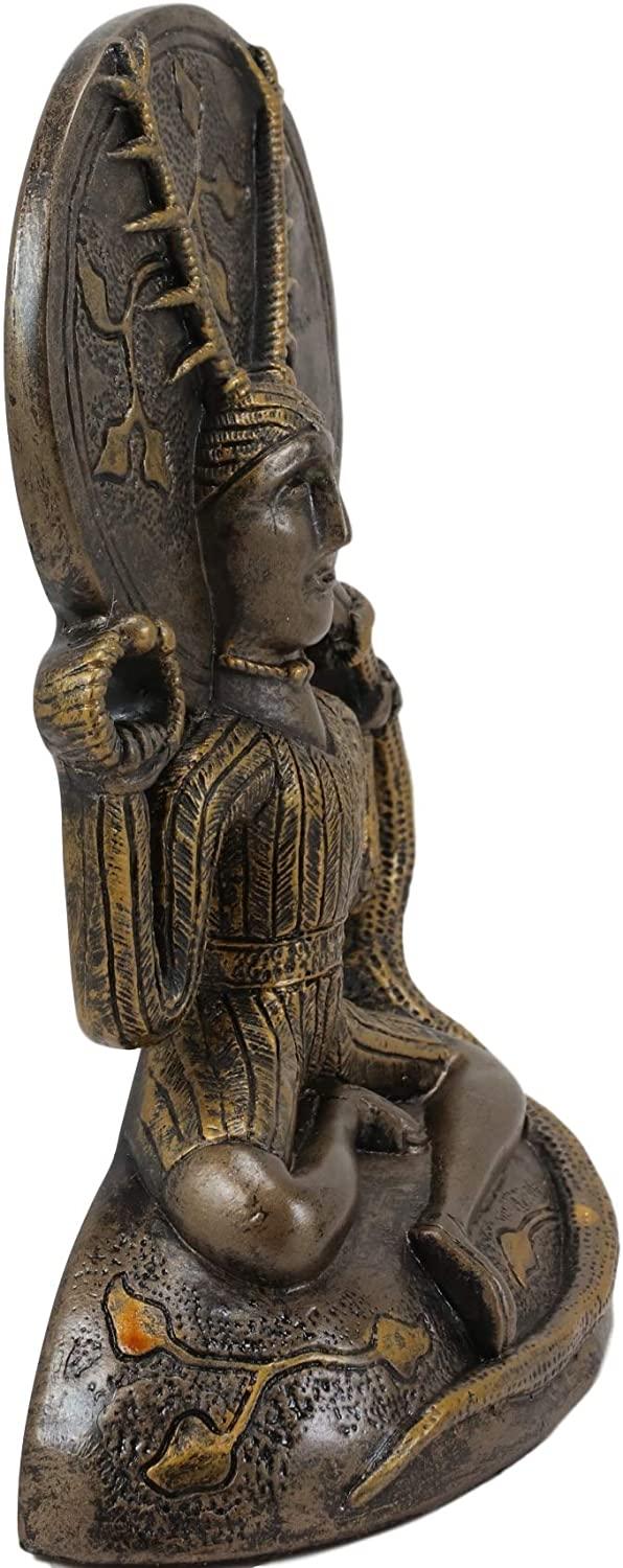 Ebros Oberon Zell Herne Cernunnos With Deer Antlers And Earth Disc Statue 6.25"H