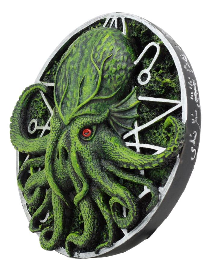 Ebros Oberon Zell The Great Cthulhu Elder God With Occult Metaphysical Star Symbol Round Wall Decor 5.75" Diameter Figurine Home Decor Hanging Plaque