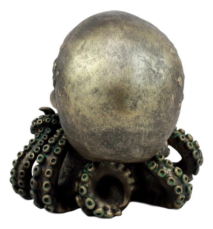 Ebros Ocean Monster Terror Kraken Cthulhu Skull Figurine 6"H Mythical Sea Relic Giant Octopus Skull Statue