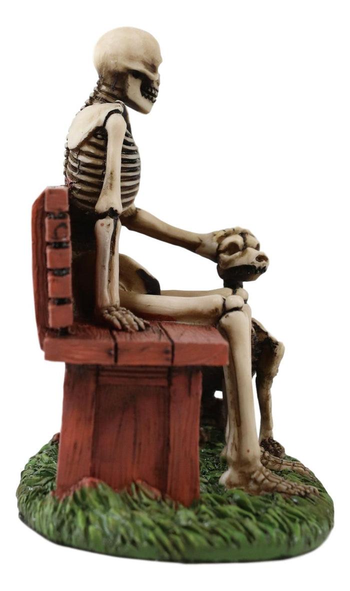 Ebros Old Man And A Dog Love Never Die Skeleton Resin Home Decor Figurine