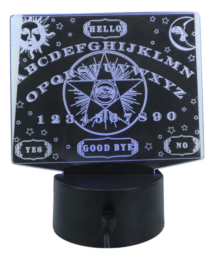 Ebros Ouija Spirit Board Eye Of Providence Acrylic Panel Colorful LED NightLight