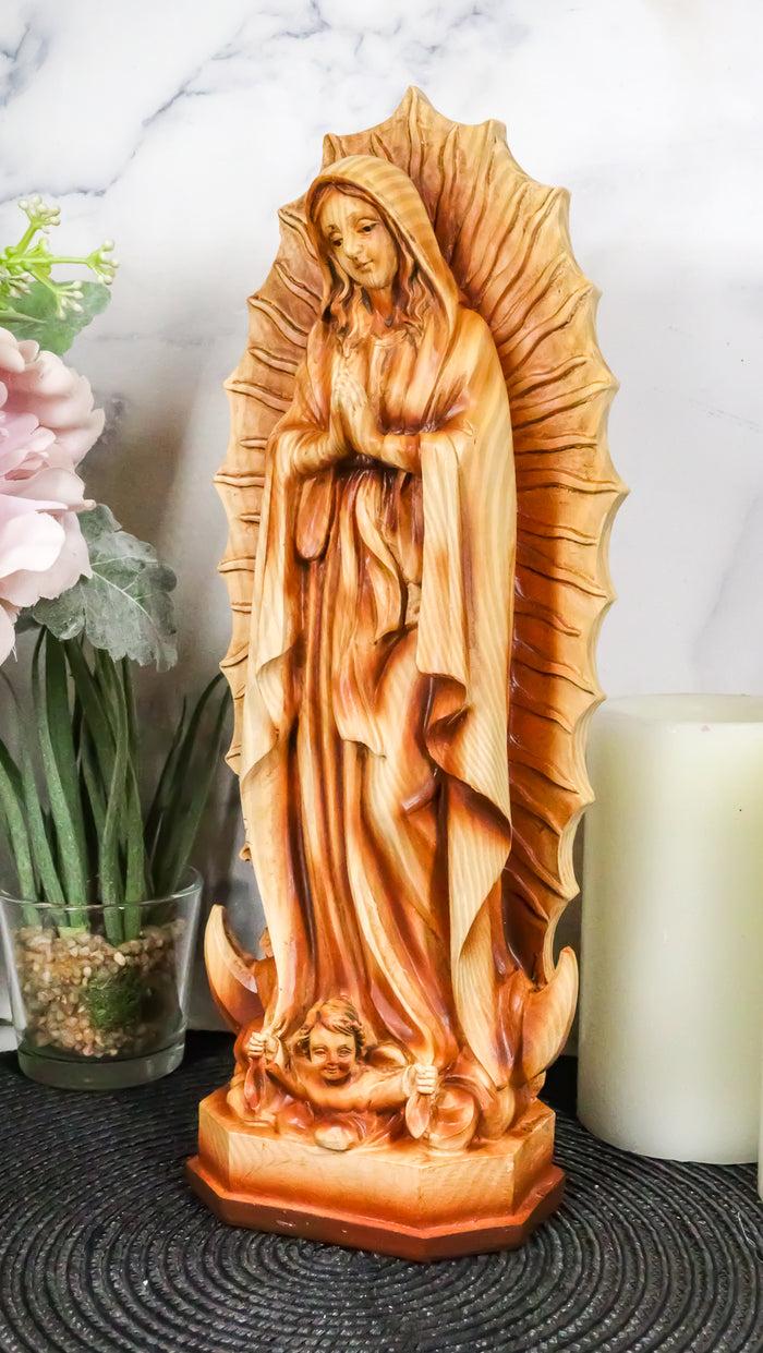 Ebros Our Lady Of Guadalupe Statue Catholic Inspirational Decor 11.75" Tall