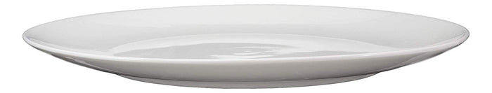 Ebros Pack Of 3 White Porcelain Round Plates 12" Large Dinner Entree Plate