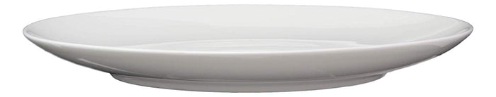 Ebros Pack Of 4 Kitchen Dining Modern Contemporary Sleek Design Natural White Porcelain Round Plates Restaurant Supply Dishwasher And Microwave Safe (10" Dinner Entree Serveware Plate)