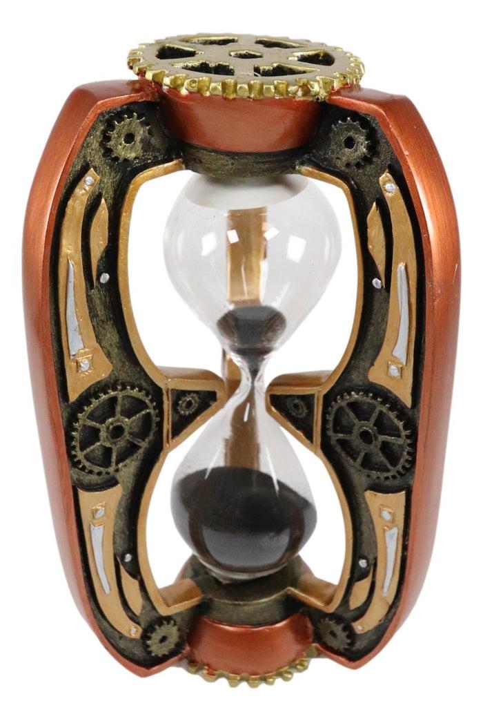 Ebros Past Present Future Time Warp Steampunk Gearwork Sandtimer Figurine Sand Timer