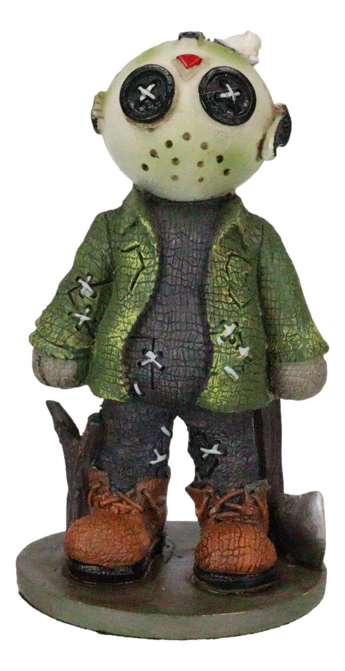 Ebros Pinheadz Monster With Voodoo Stitches Figurine 4.25"H (Jason Voorhees)