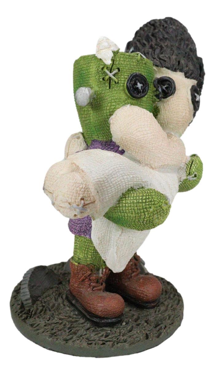 Ebros Pinheadz Monster With Voodoo Stitches Figurine 4.25"H Frankenstein & Bride