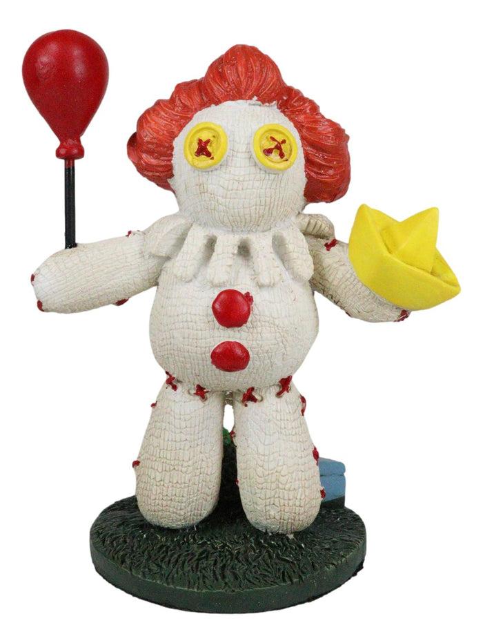 Ebros Pinheadz Monster With Voodoo Stitches Figurine 4.25"H (Pennywise Clown It)