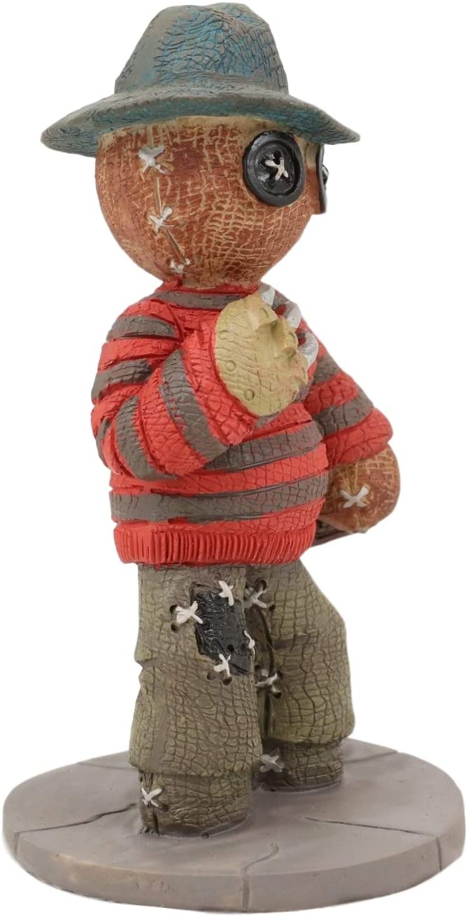 Ebros Pinheadz Monster With Voodoo Stitches Figurine 4.25"H (Freddy Krueger)