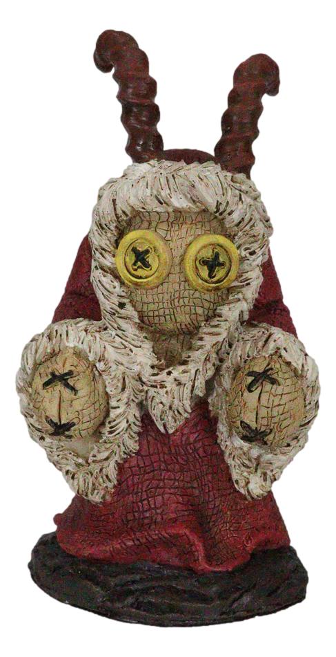 Ebros Pinheadz Monster With Voodoo Stitches Figurine 4.25"H (Krampus Hunchback)