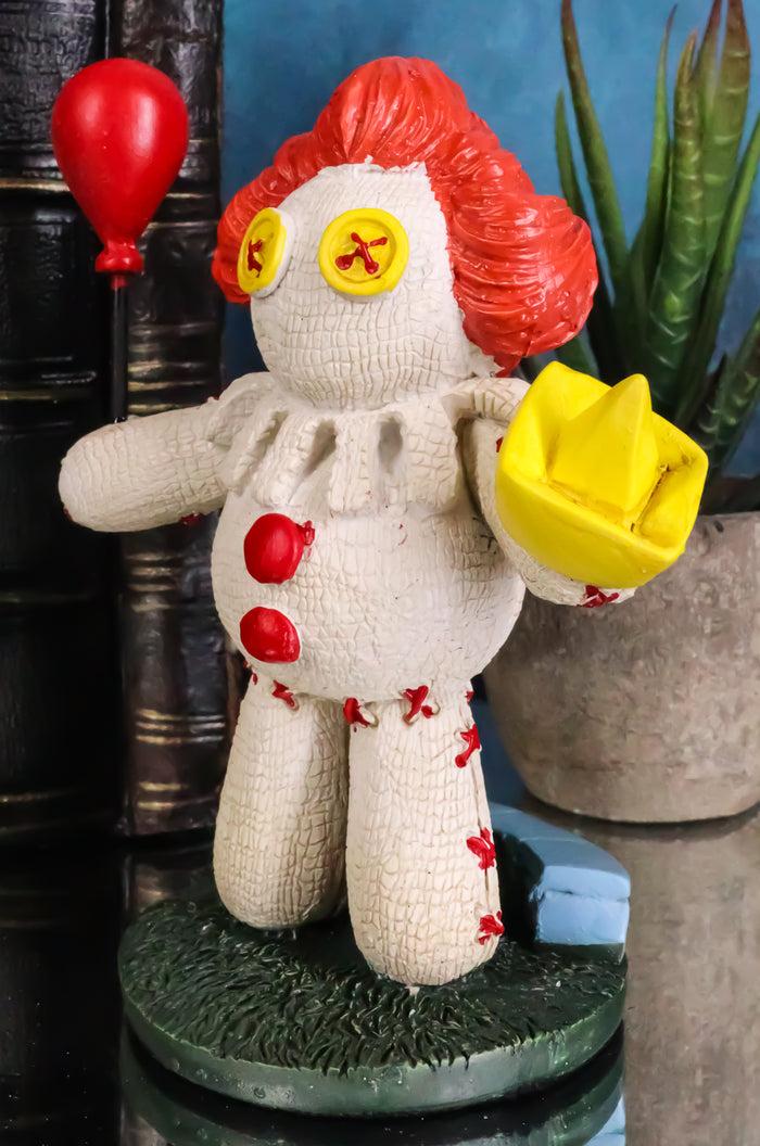 Ebros Pinheadz Monster With Voodoo Stitches Figurine 4.25"H (Pennywise Clown It)