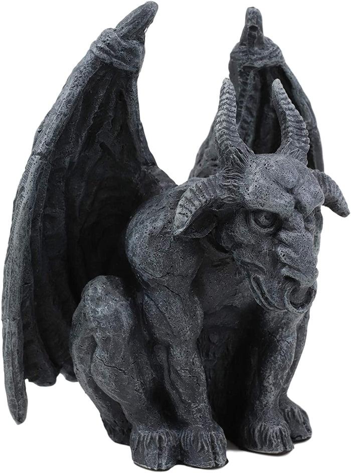 Ebros Ram Horned Sabbatic Goat Demon Gargoyle In Stoic Pose Statue 6" Tall