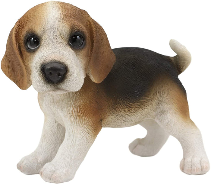 Ebros Realistic Adorable Tri Color Beagle Dog Puppy Figurine 5.75" Long Ebros Realistic Adorable Tri Color Beagle Dog Puppy Figurine 5.75" Long