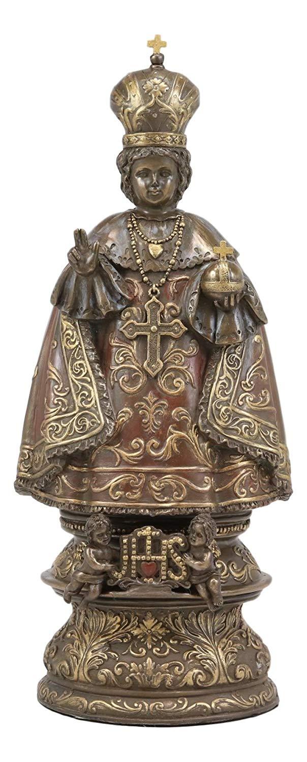 Ebros Roman Catholic Orthodox Christian Infant of Prague Statue Jesus Decor