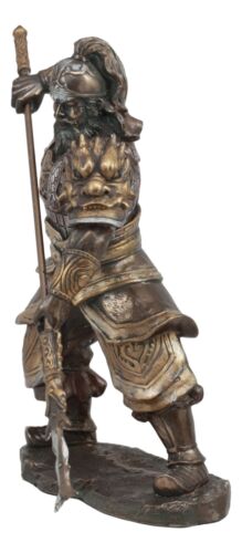Ebros Romance Of Three Kingdoms General Hero Zhang Fei Wielding Serpent Spear Statue