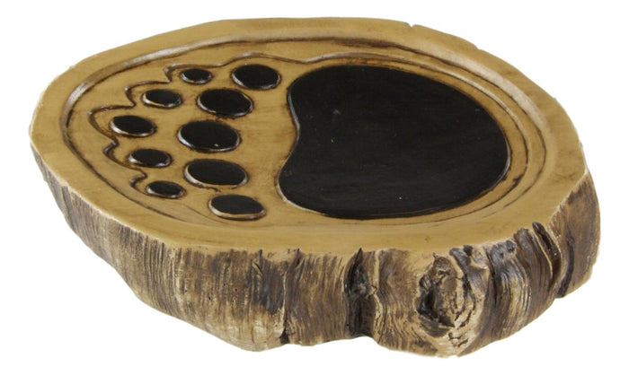 Ebros Rustic Black Bears Climbing Logs Bathroom Vanity Set Of 4 Soap Dish Pump Cup