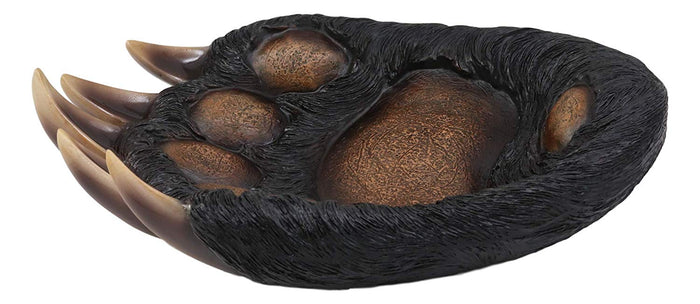 Ebros Rustic Large Long Claws Bear Paw Fruit Platter Serving Bowl Plate 11.5"W Bears