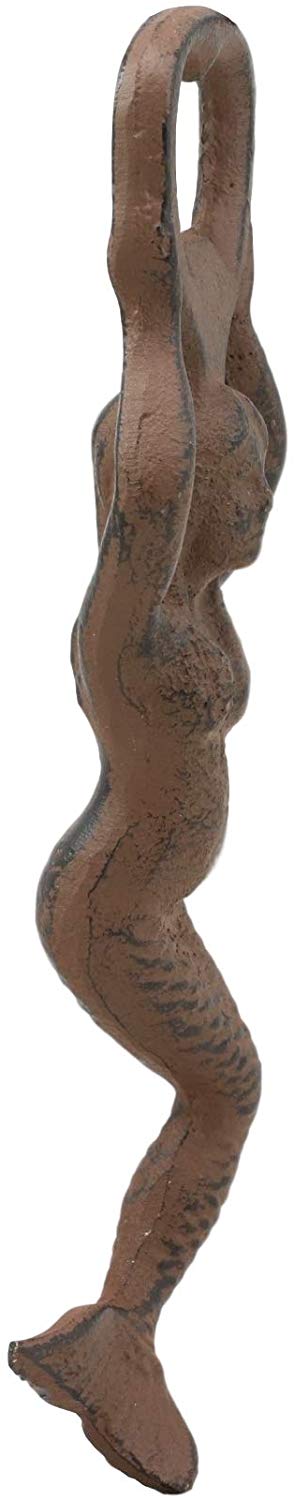 Ebros Rustic Vintage Heavy Duty Cast Iron Metal Nautical Coastal Goddess Siren Mermaid Soda Beer Bottle Cap Opener 7" High Mermaids Under The Sea Party Decor Accent (4)