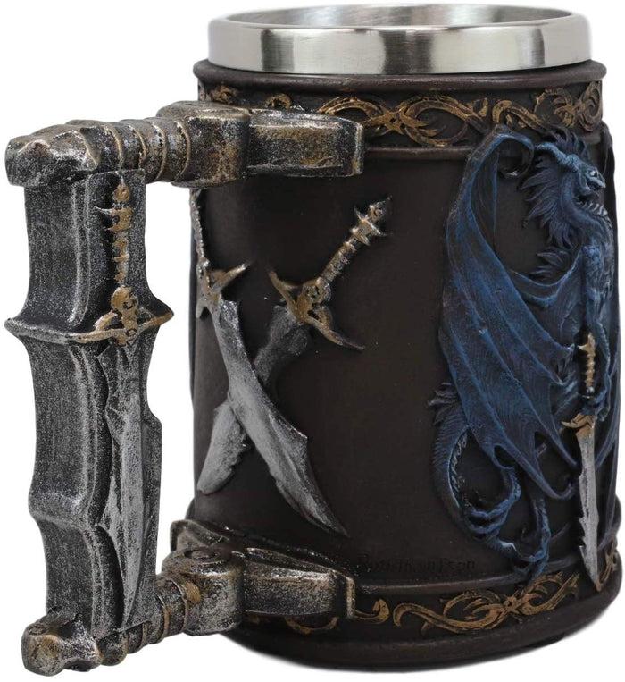 Ebros Ruth Thompson Dragon's Lair Storm Blade Drake 14oz Coffee Mug Tankard
